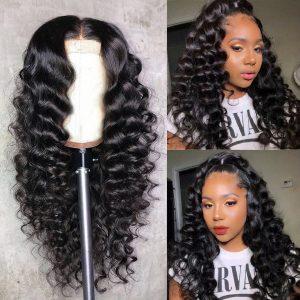 360 loose deep wave wig