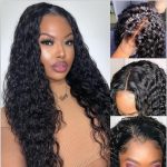 water wave human hair wig