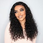 water wave human hair wig