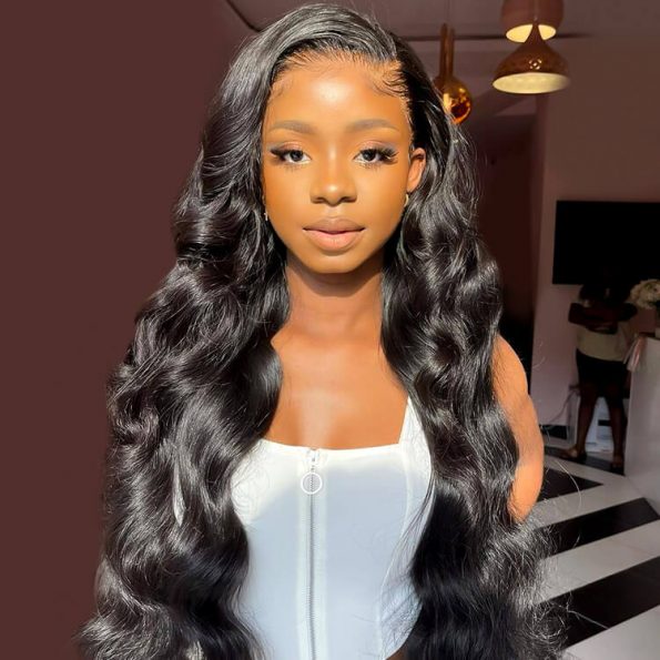 body wave lace front wig