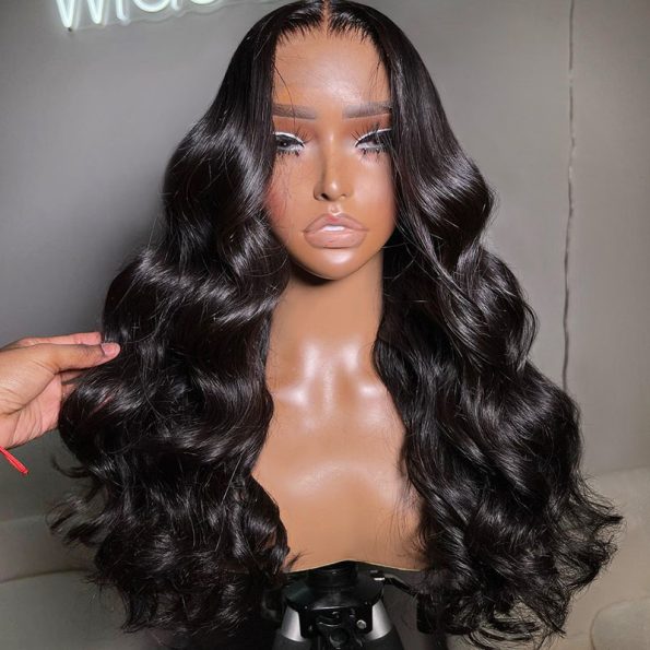 glueless body wave wig