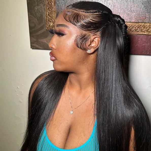 hd lace wig straight hair