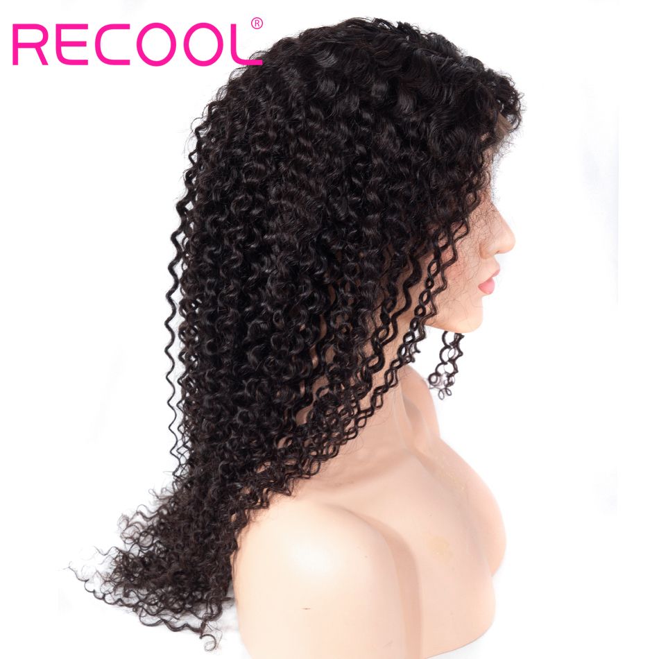 kinky curly wave lace front wig