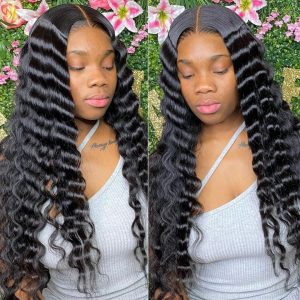 loose deep wave wig