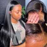 high density straight hair wig