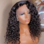 water wave human hair wig