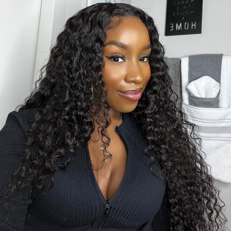 water wave lace closure wig