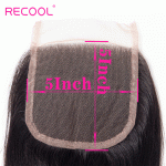 Virgin Straight Human Hair 5X5 Lace Closure