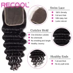 Virgin Loose Deep Wave Human Hair 5X5 Lace Closure