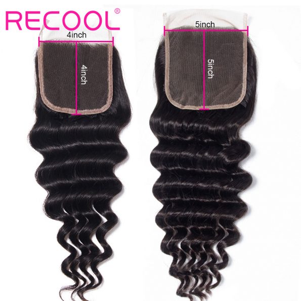 loose deep wave human hair 5x5 Lace Closure