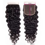 water wave human hair 5×5 lace closure