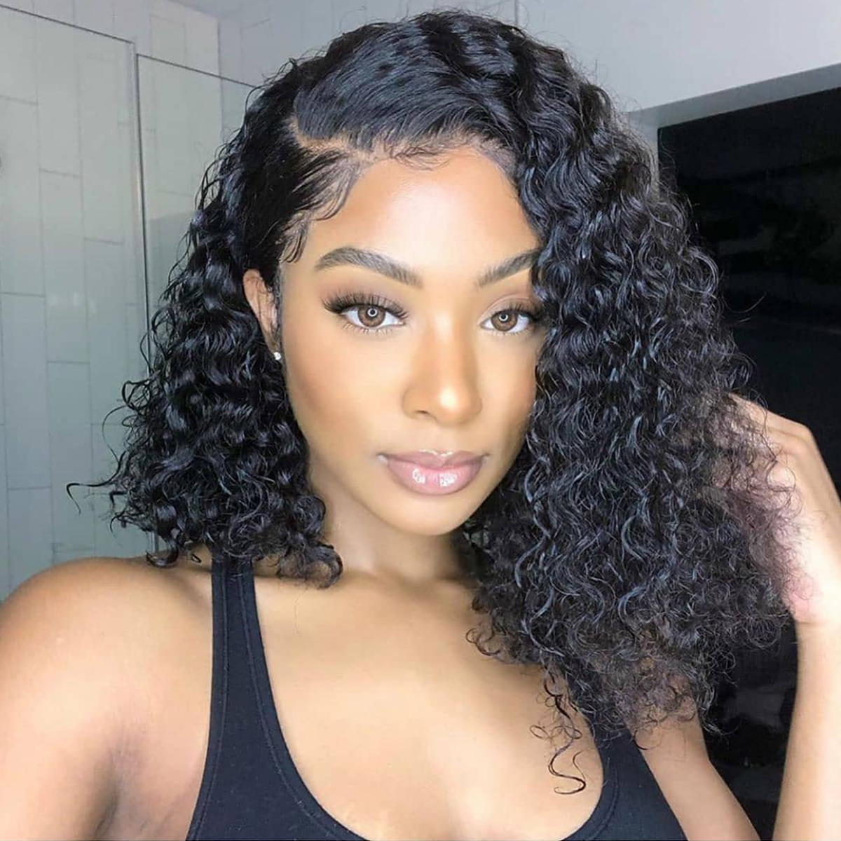 curly bob wig