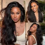 kinky straight human hair wig (6)