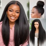 kinky straight human hair wig (6)