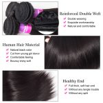 straight hair bundles with 5×5 lace closure