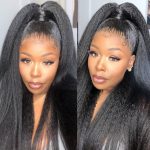 kinky straight human hair wig (6)