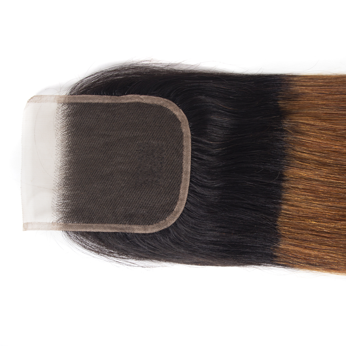 Ombre 1B 30 Straight Hair Lace Closure 1