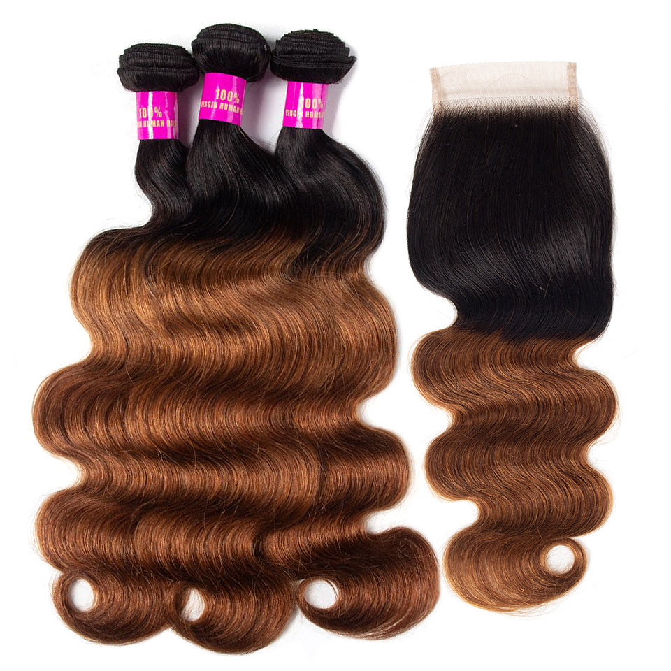 body wave hair bundles with lace closure