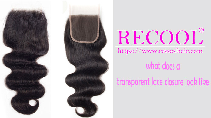 what does a transparent lace closure look like