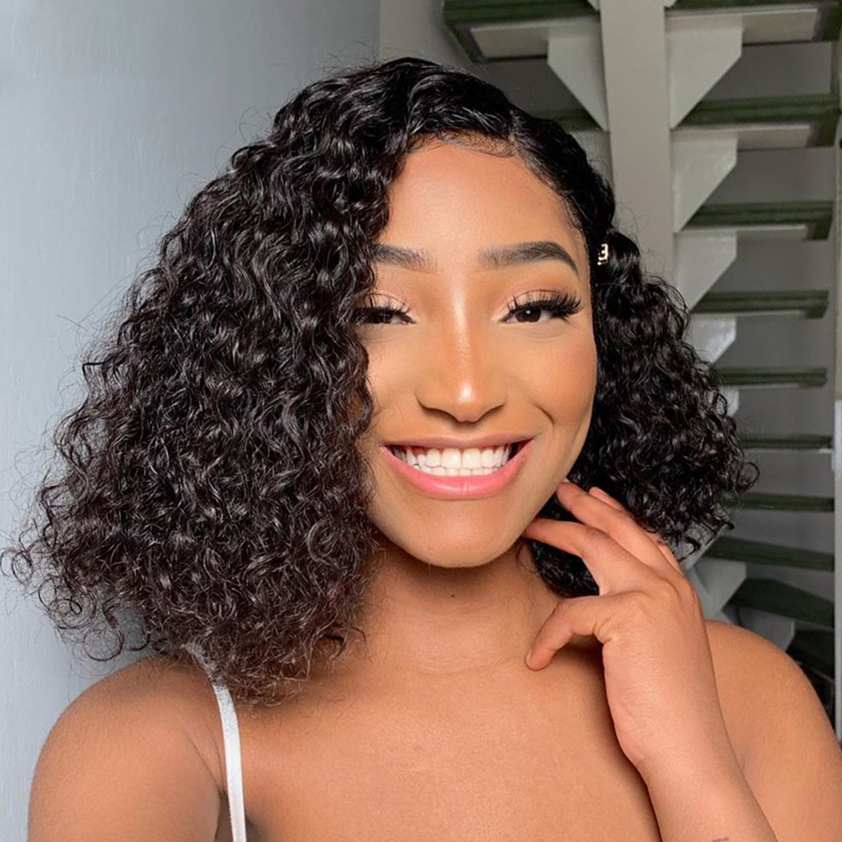 curly bob wig