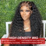 Deep wave human hair wig