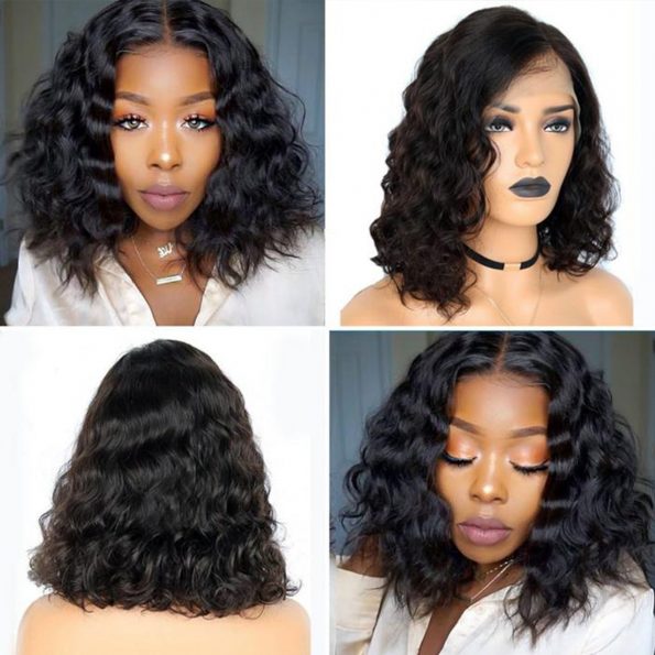 short loose deep wave wave bob wig