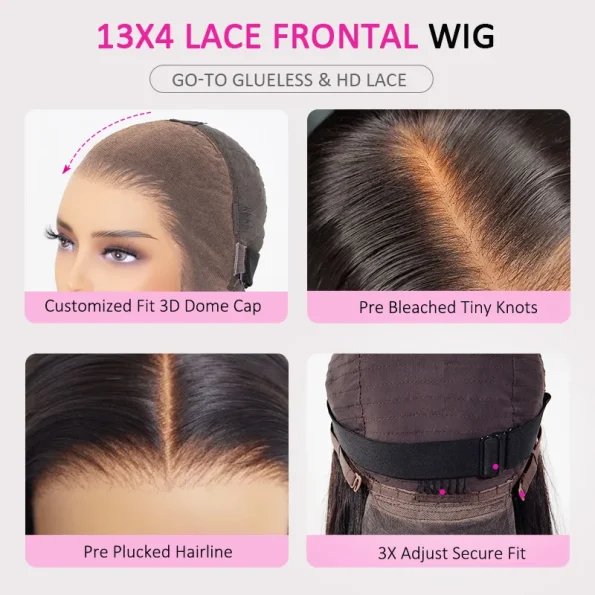 13x4 lace frontal wig details