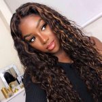 highlight water wave wig