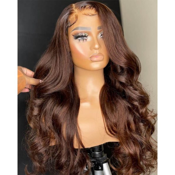 brown lace front wig