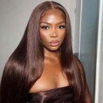 brown color lace wig