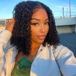 curly 4×4 lace closure bob wig