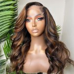highlight color body wave human hair wig 1 (3)