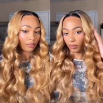 1b27 color body wave wig