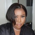 pixie cut straight hair bob wig