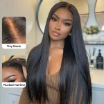 straight hair hd lace human hair wig