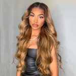 1b27 color body wave wig