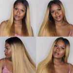1b27 color straight hair wig