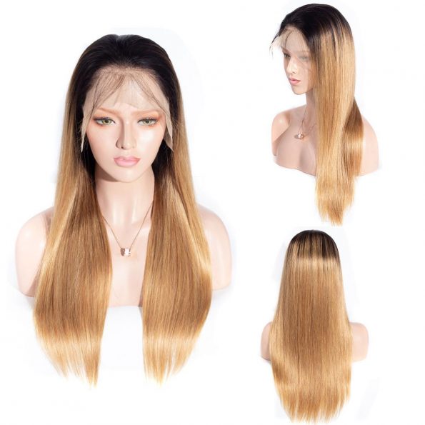 1b27 color straight hair wig