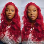 red body wave wig