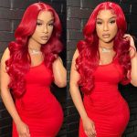 red body wave wig