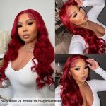 red body wave wig