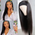 straight hair headband wig