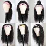 kinky curly headband wig