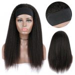 yaki straight human hair headband wig