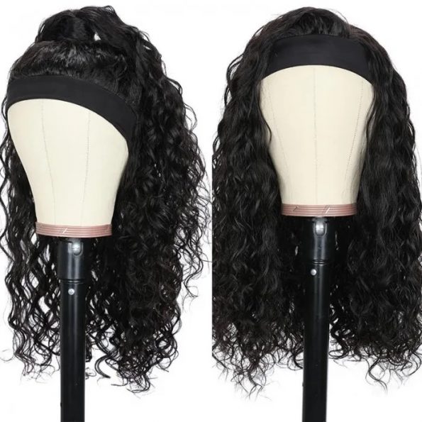 water wave headband wig