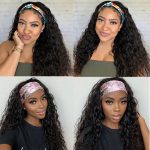 water wave headband wig