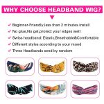 kinky curly headband wig