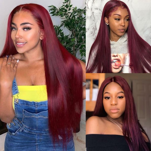 99j straight 5×5 lace wig
