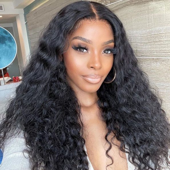 HD lace water wave wig