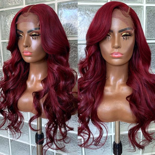 body wave 99j human hair wig